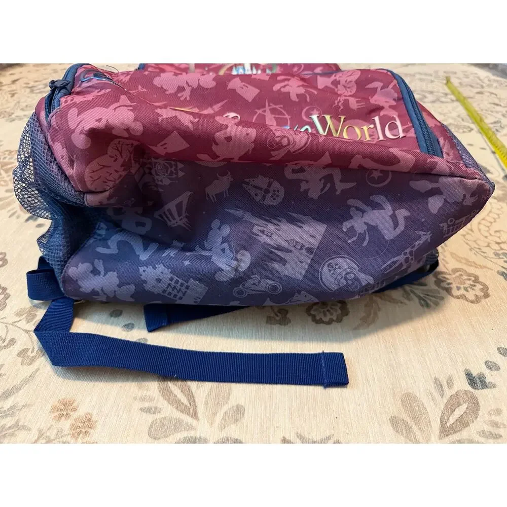 Walt Disney World 50th Anniversary Backpack Cooler Mickey Mouse Park Icons Full
